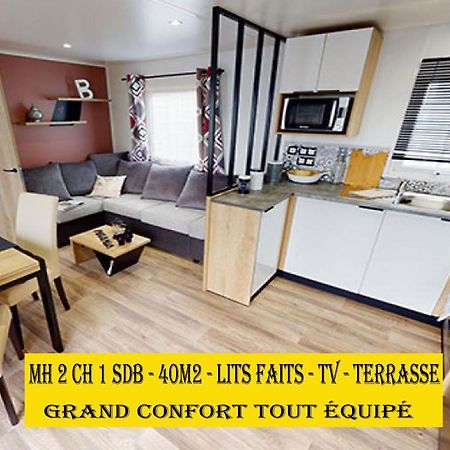 Mh6Pers-2Ch-1Sdb-Lits Faits-40M2-Terrasse-Tv--Grand Confort-Empl Calme-Kerlann ポン・タヴェン エクステリア 写真